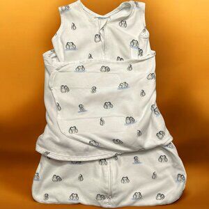 HALO Sleepsack Size 0-3 Months White Owl Wearable Blanket Swaddle Wrap
